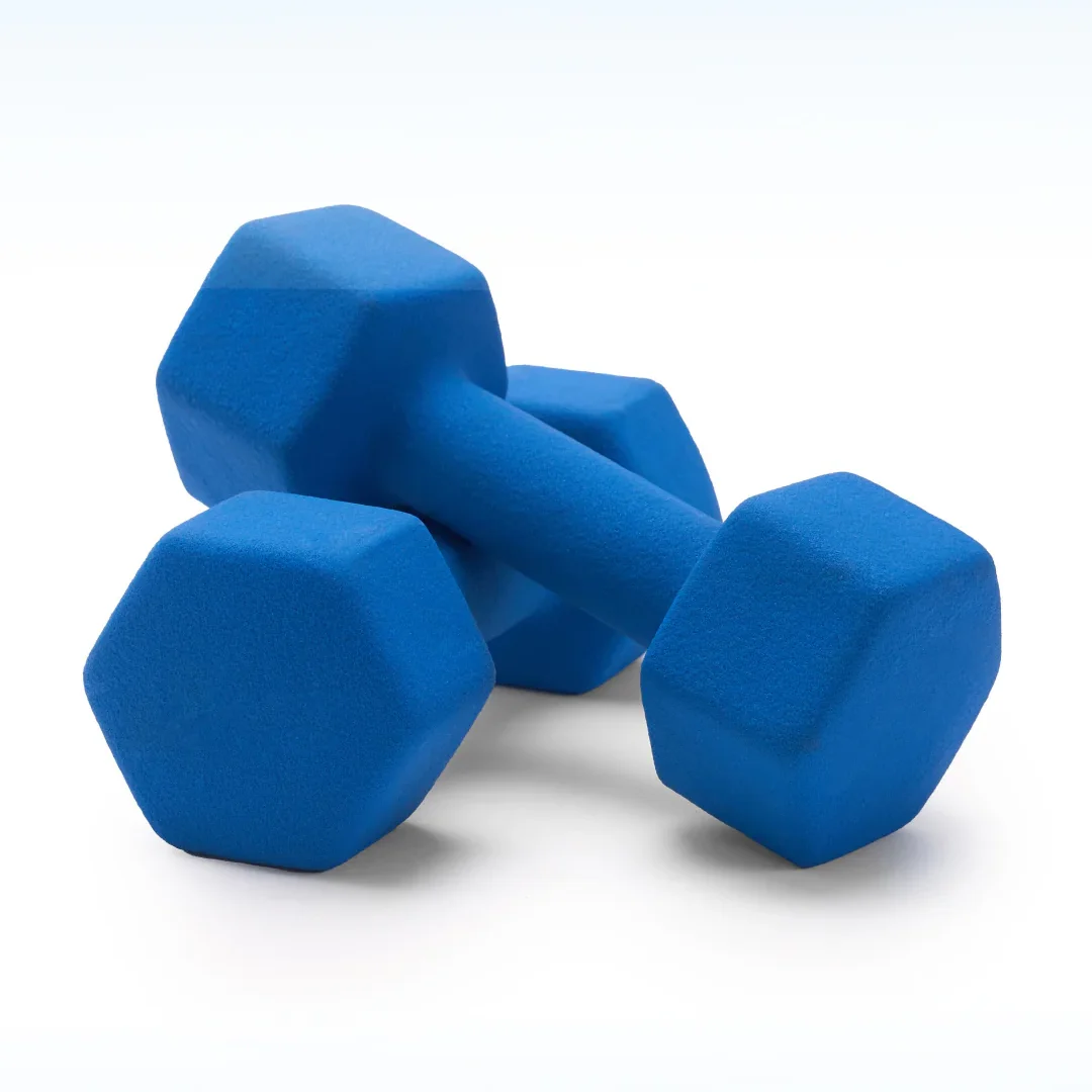 Cult 5KGx2 Neoprene Dumbbells For Home & Gym Exercises (Blue)