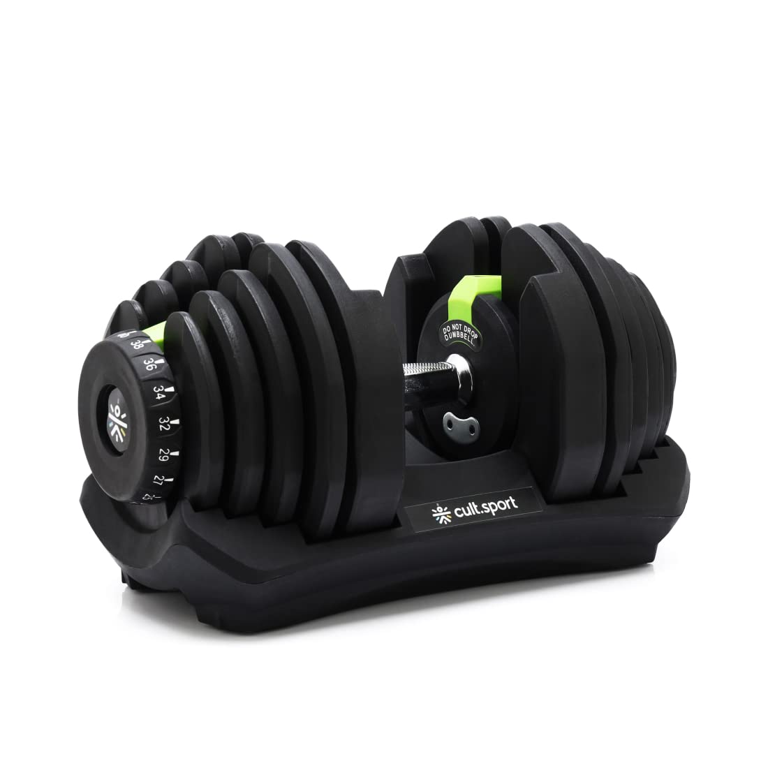 Cultsport Adjustable Dumbbell(Pack of 1) for Men & Women for Fitness and Home Workout Adjustable Dumbbell 40KG
